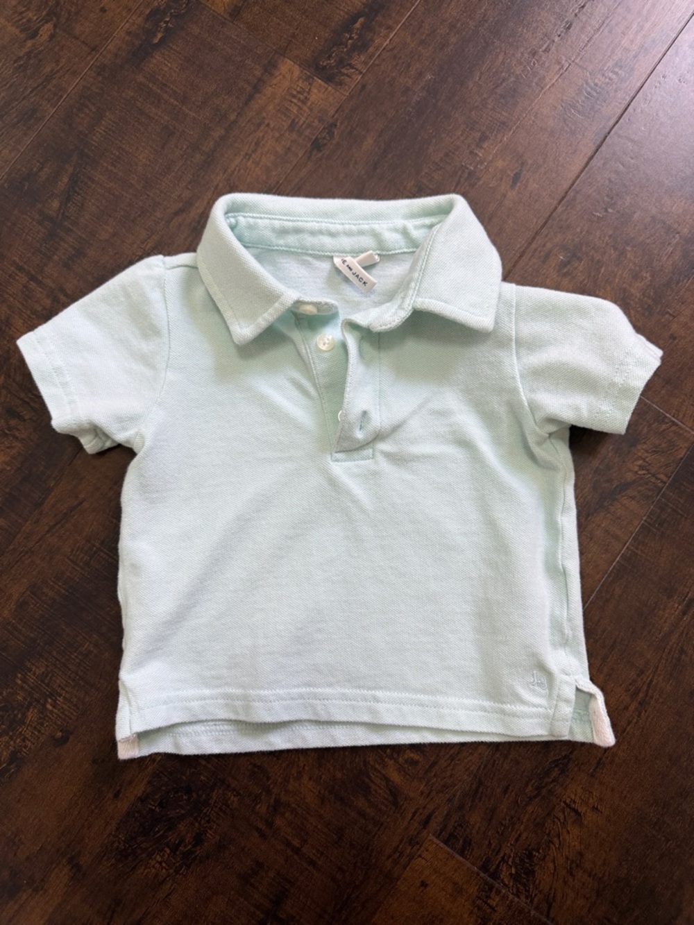 Janie and Jack Pale Mint Short-Sleeve Polo